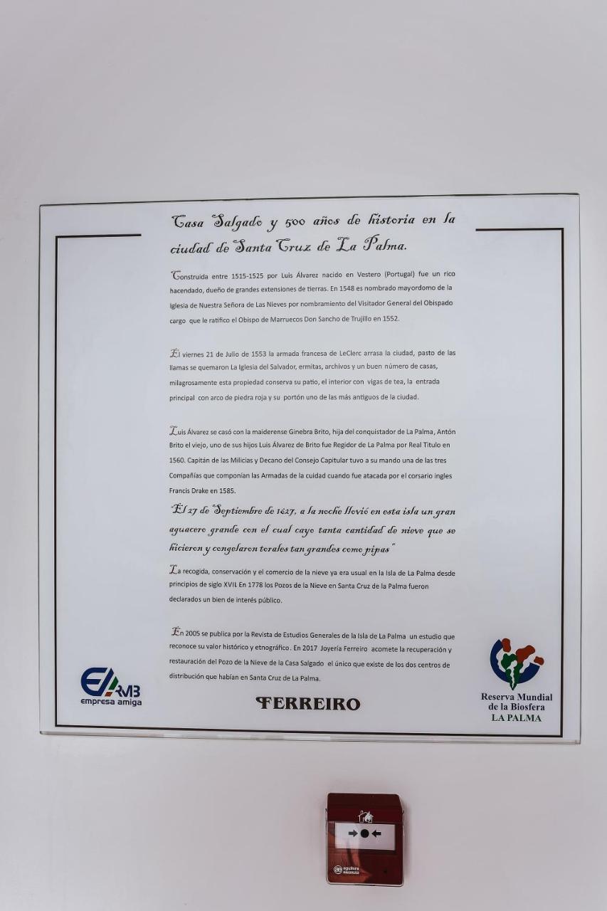 Casa Emblematica Salgado Daire Santa Cruz de la Palma  Dış mekan fotoğraf
